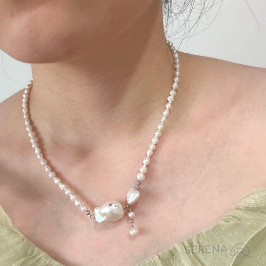 One-of-a-Kind Pearl Fish Necklace