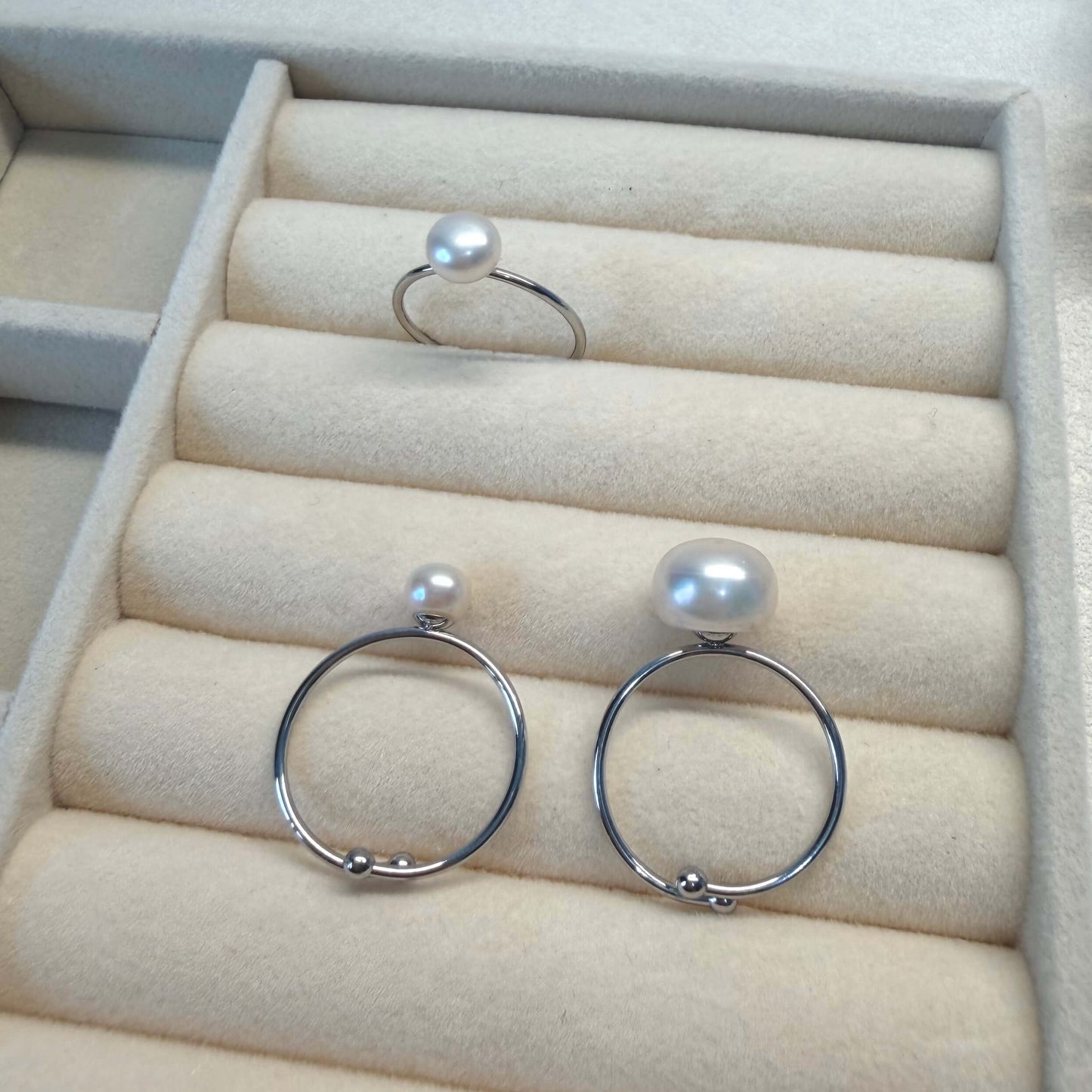 Adjustable Freshwater Pearl Ring | 6mm, 7mm & 10mm