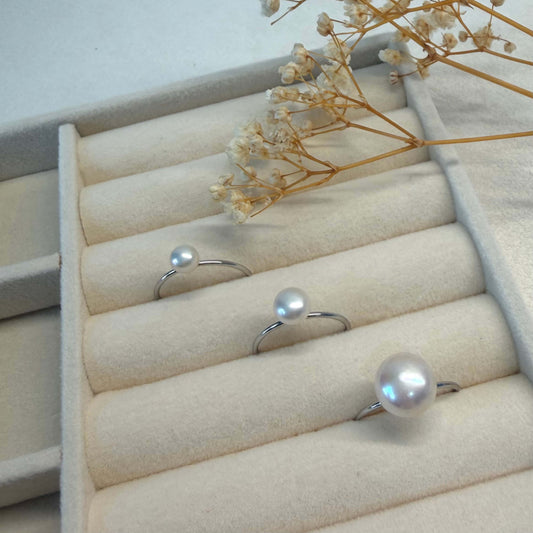 Adjustable Freshwater Pearl Ring | 6mm, 7mm & 10mm
