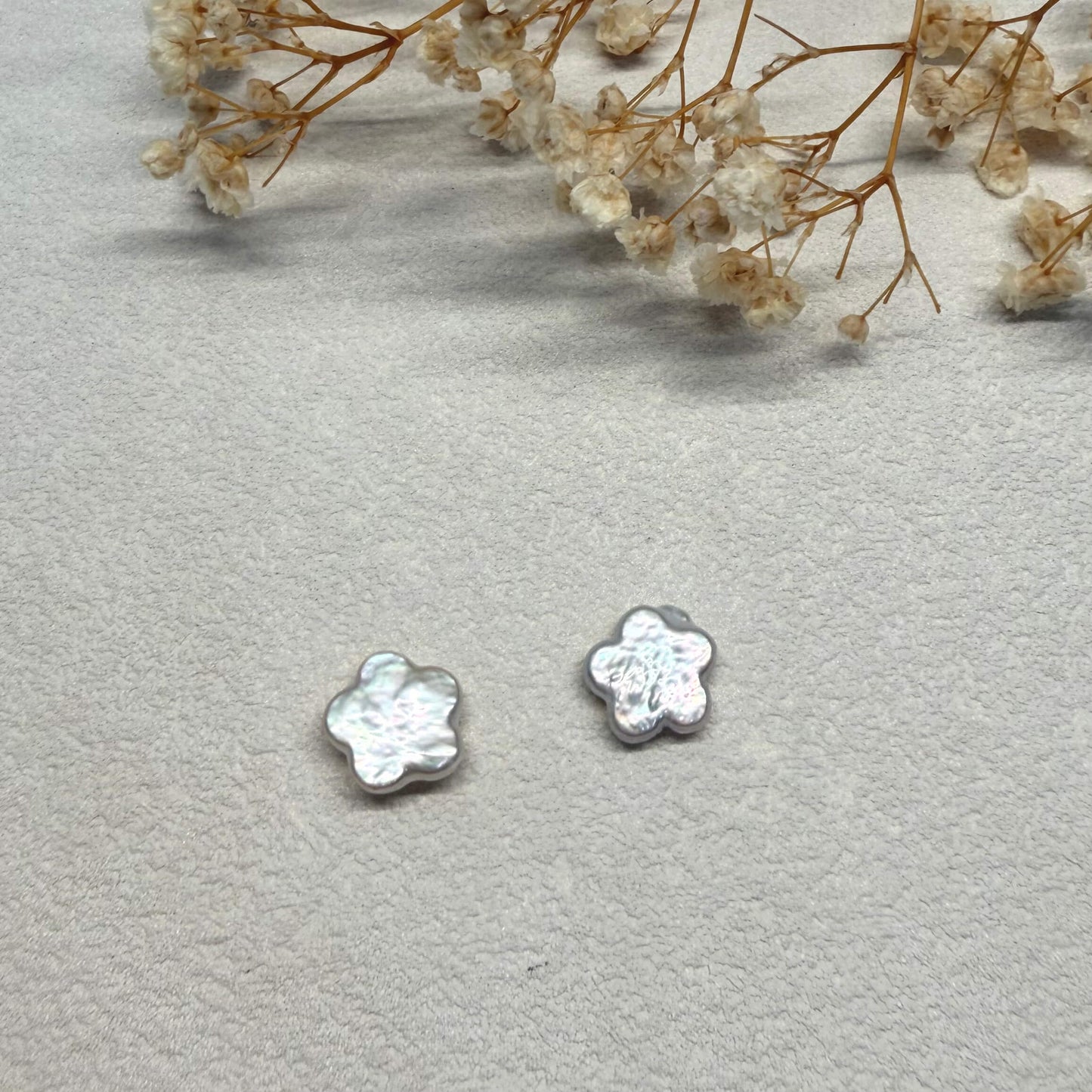 Exquisite Handmade Baroque Pearl Stud Earrings