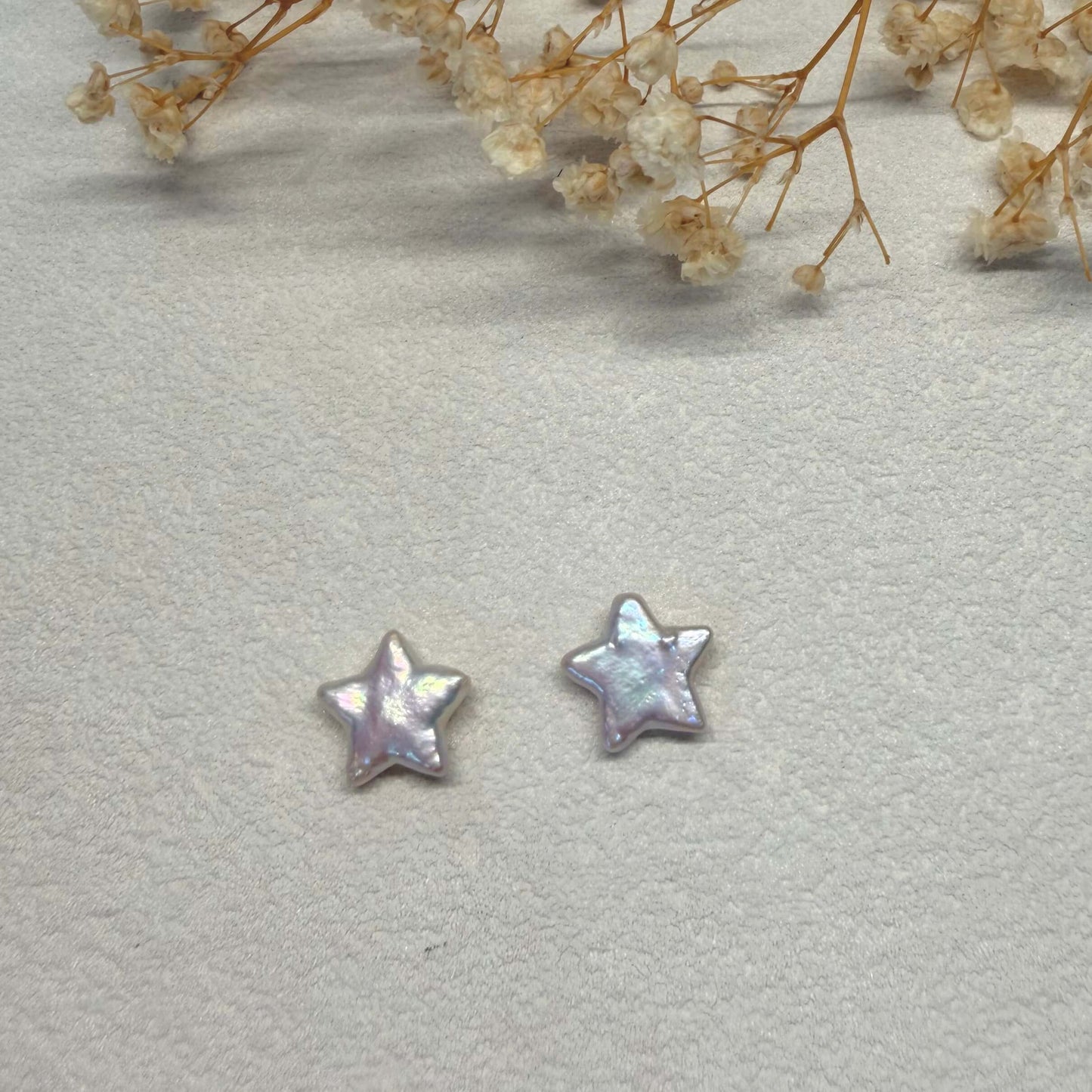 Exquisite Handmade Baroque Pearl Stud Earrings