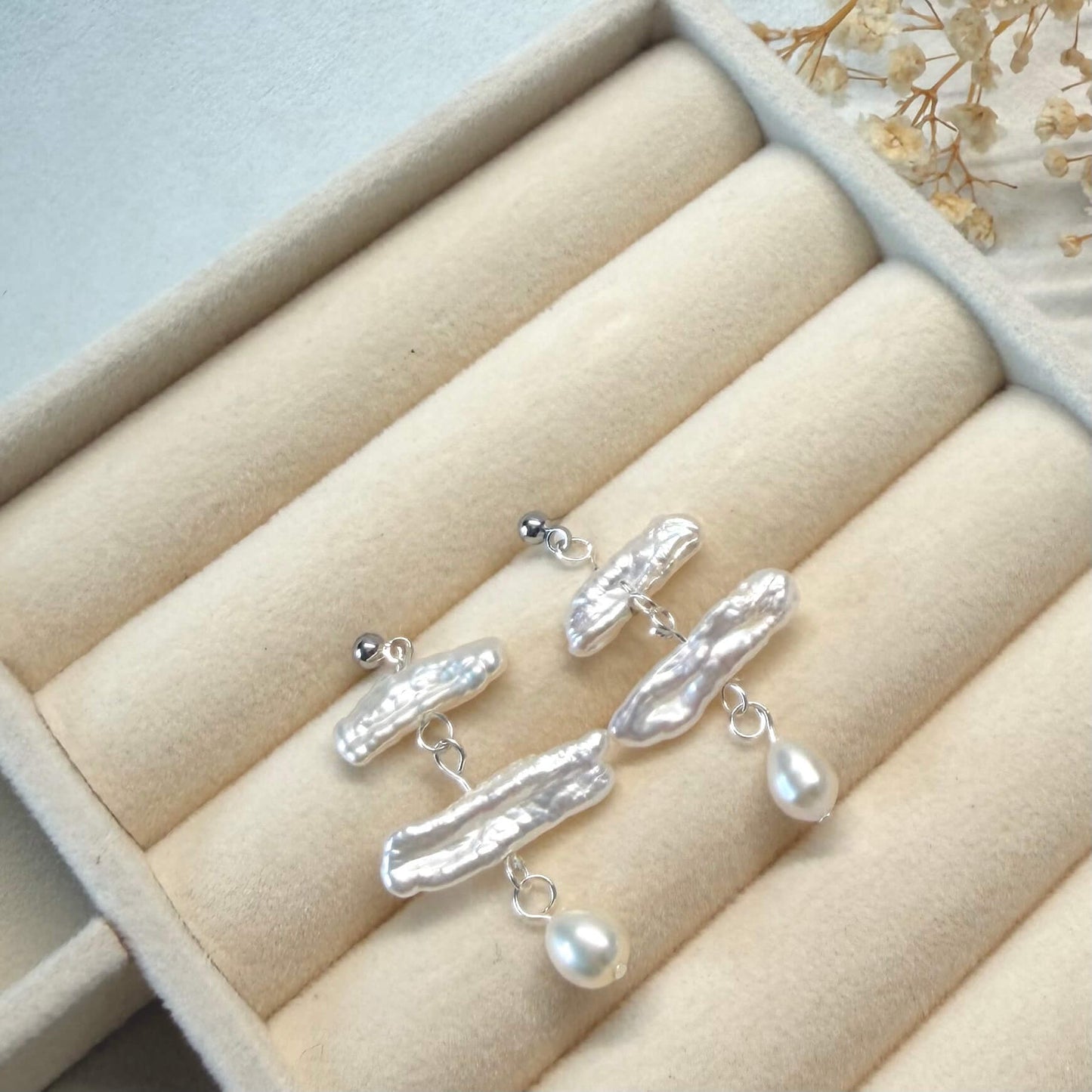 Baroque Pearl Drop Earrings